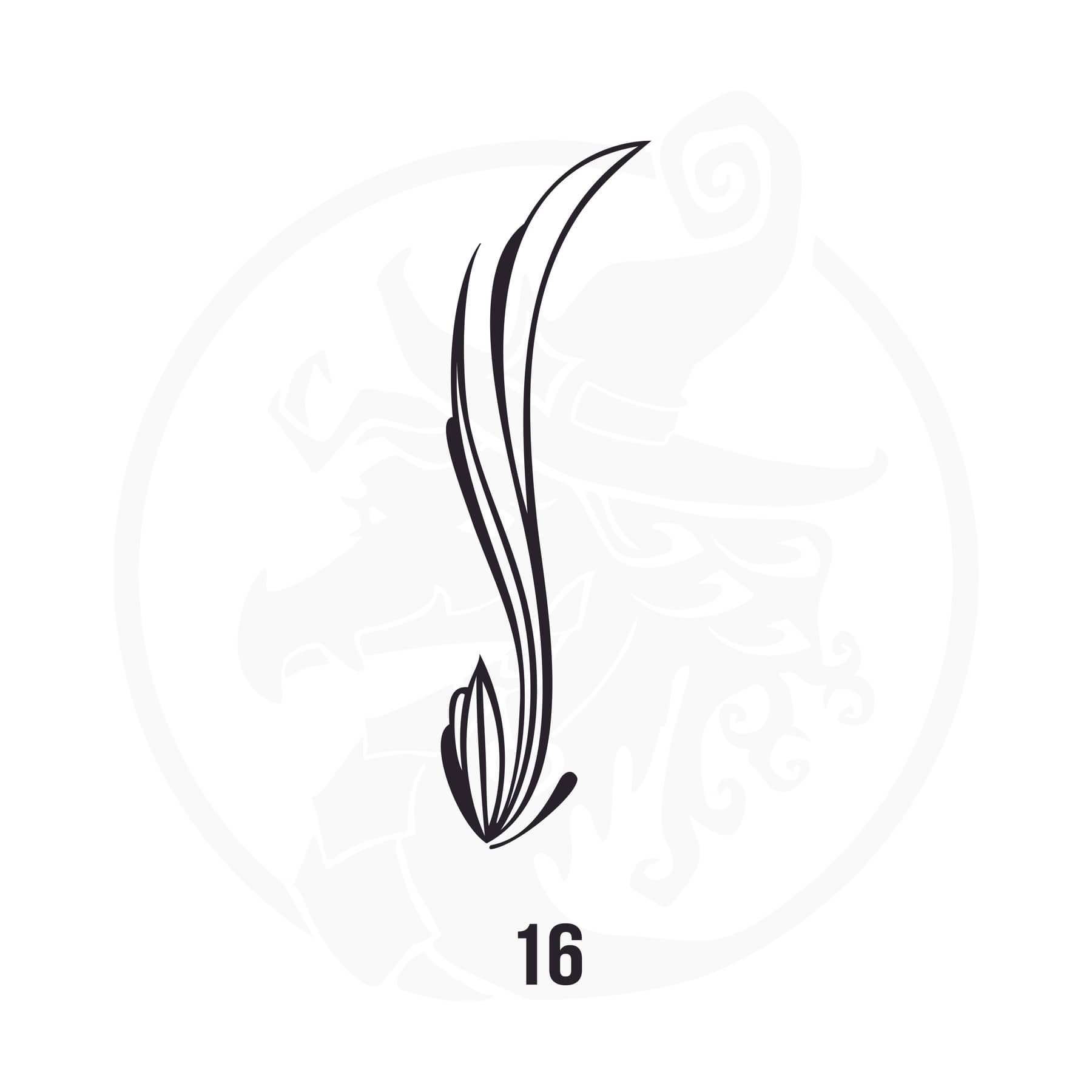 Pinstripe Vinyl Decal Series 110 Style 16, premium high-quality die-cut vinyl decal design #1 for cars, trucks, motorcycles, laptops, and more, sticker