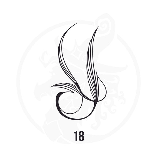 Pinstripe Vinyl Decal Series 110 Style 18, premium high-quality die-cut vinyl decal design #1 for cars, trucks, motorcycles, laptops, and more, sticker