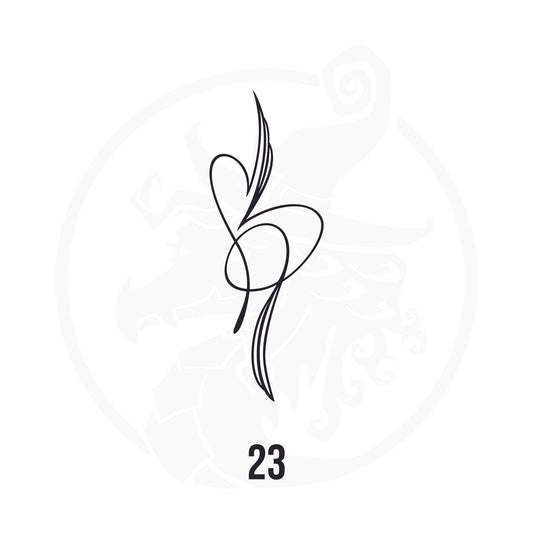 Pinstripe Vinyl Decal Series 110 Style 23, premium high-quality die-cut vinyl decal design #1 for cars, trucks, motorcycles, laptops, and more, sticker