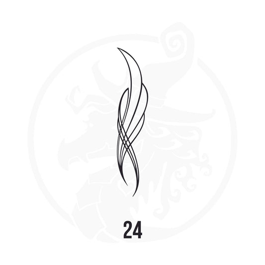 Pinstripe Vinyl Decal Series 110 Style 24, premium high-quality die-cut vinyl decal design #1 for cars, trucks, motorcycles, laptops, and more, sticker