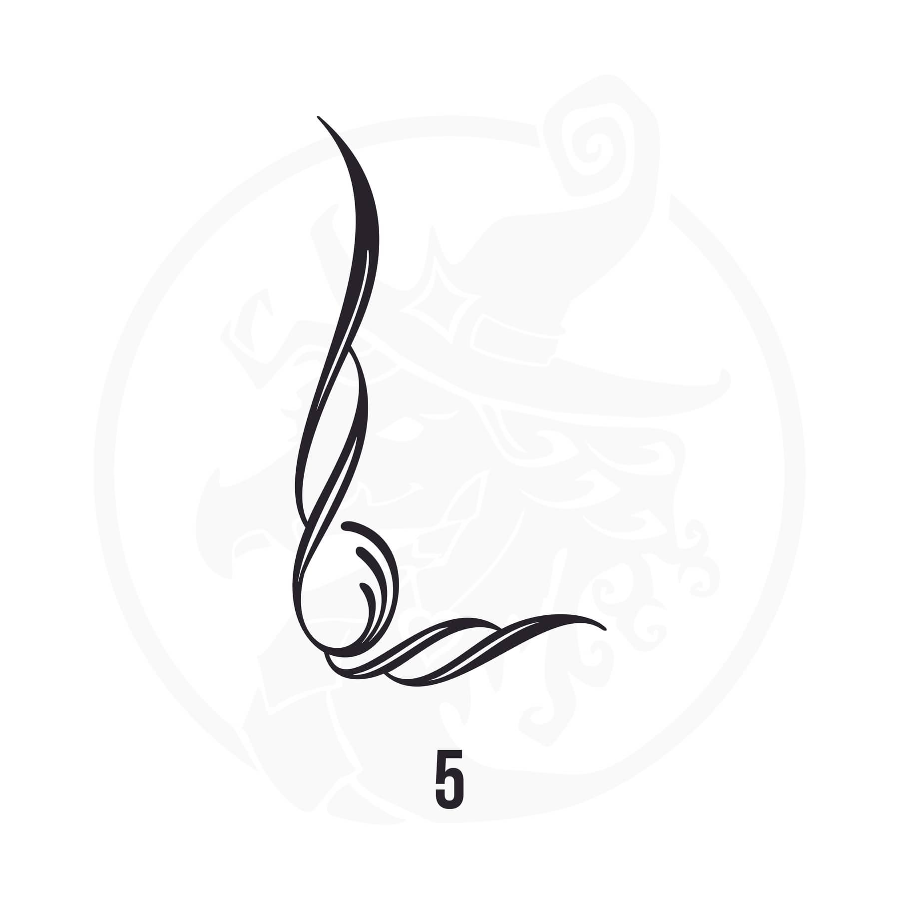 Pinstripe Vinyl Decal Series 111 Style 05, premium high-quality die-cut vinyl decal design #1 for cars, trucks, motorcycles, laptops, and more, sticker
