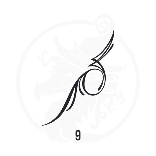 Pinstripe Vinyl Decal Series 111 Style 09, premium high-quality die-cut vinyl decal design #1 for cars, trucks, motorcycles, laptops, and more, sticker
