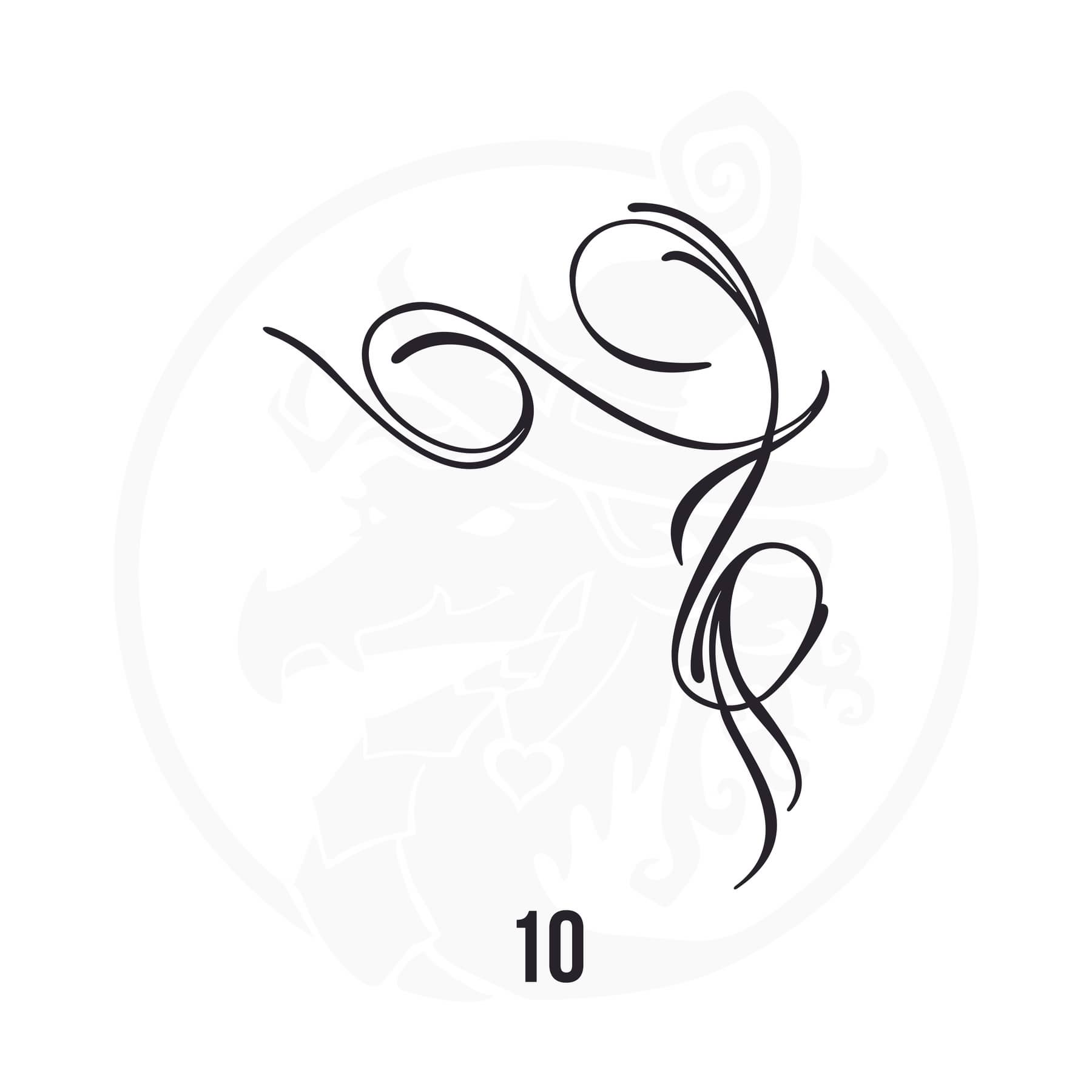 Pinstripe Vinyl Decal Series 111 Style 10, premium high-quality die-cut vinyl decal design #1 for cars, trucks, motorcycles, laptops, and more, sticker