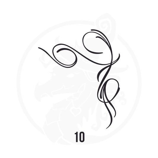 Pinstripe Vinyl Decal Series 111 Style 10, premium high-quality die-cut vinyl decal design #1 for cars, trucks, motorcycles, laptops, and more, sticker