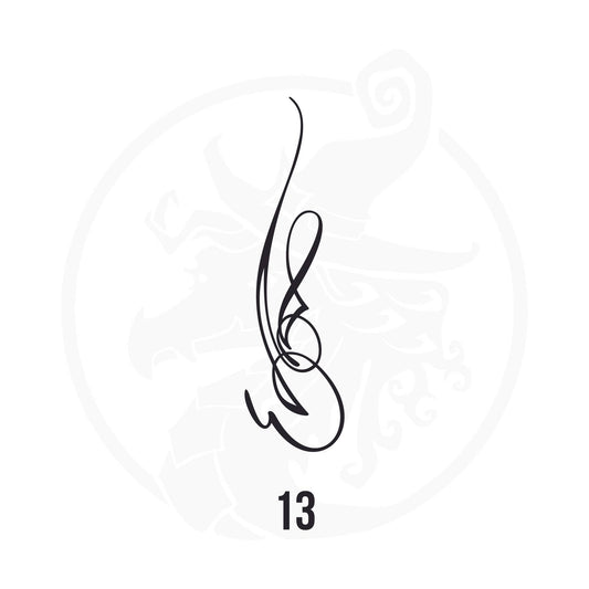 Pinstripe Vinyl Decal Series 111 Style 13, premium high-quality die-cut vinyl decal design #1 for cars, trucks, motorcycles, laptops, and more, sticker