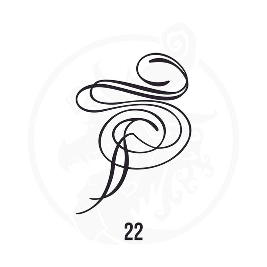 Pinstripe Vinyl Decal Series 111 Style 22, premium high-quality die-cut vinyl decal design #1 for cars, trucks, motorcycles, laptops, and more, sticker