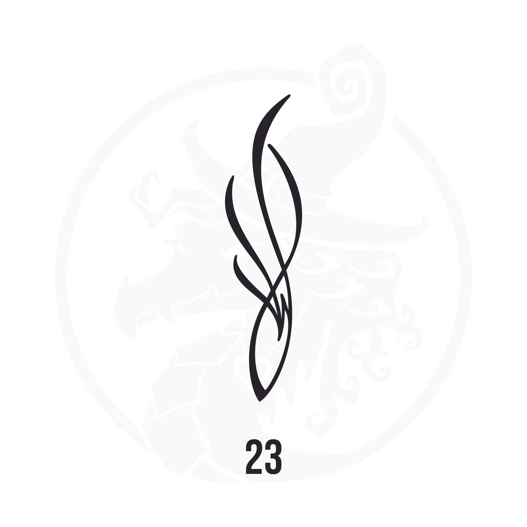Pinstripe Vinyl Decal Series 111 Style 23, premium high-quality die-cut vinyl decal design #1 for cars, trucks, motorcycles, laptops, and more, sticker