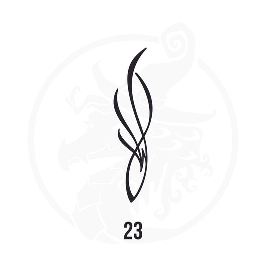 Pinstripe Vinyl Decal Series 111 Style 23, premium high-quality die-cut vinyl decal design #1 for cars, trucks, motorcycles, laptops, and more, sticker