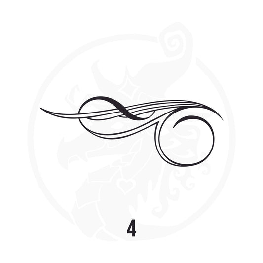 Pinstripe Vinyl Decal Series 112 Style 04, premium high-quality die-cut vinyl decal design #1 for cars, trucks, motorcycles, laptops, and more, sticker
