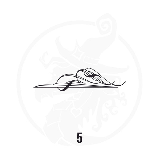 Pinstripe Vinyl Decal Series 112 Style 05, premium high-quality die-cut vinyl decal design #1 for cars, trucks, motorcycles, laptops, and more, sticker
