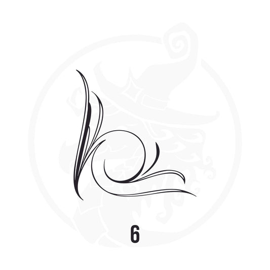 Pinstripe Vinyl Decal Series 112 Style 06, premium high-quality die-cut vinyl decal design #1 for cars, trucks, motorcycles, laptops, and more, sticker