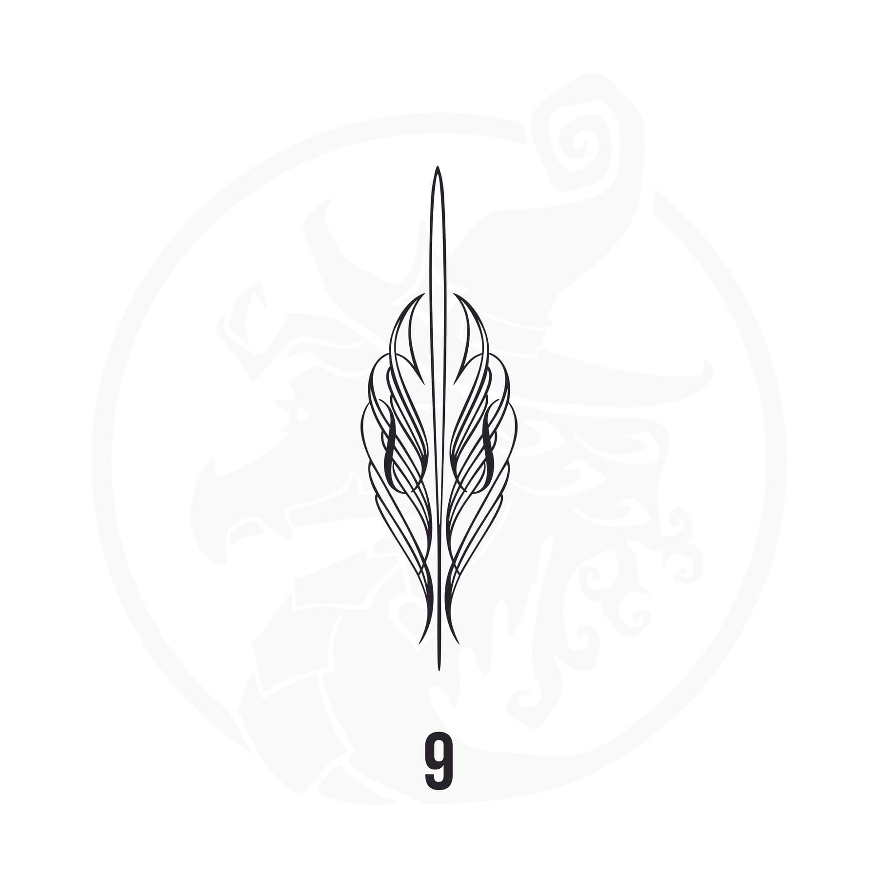 Pinstripe Vinyl Decal Series 112 Style 09, premium high-quality die-cut vinyl decal design #1 for cars, trucks, motorcycles, laptops, and more, sticker