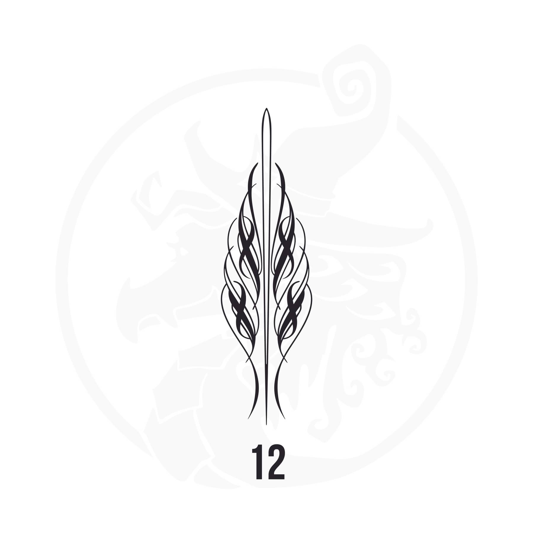 Pinstripe Vinyl Decal Series 112 Style 12, premium high-quality die-cut vinyl decal design #1 for cars, trucks, motorcycles, laptops, and more, sticker