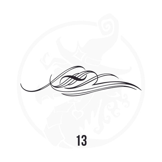 Pinstripe Vinyl Decal Series 112 Style 13, premium high-quality die-cut vinyl decal design #1 for cars, trucks, motorcycles, laptops, and more, sticker