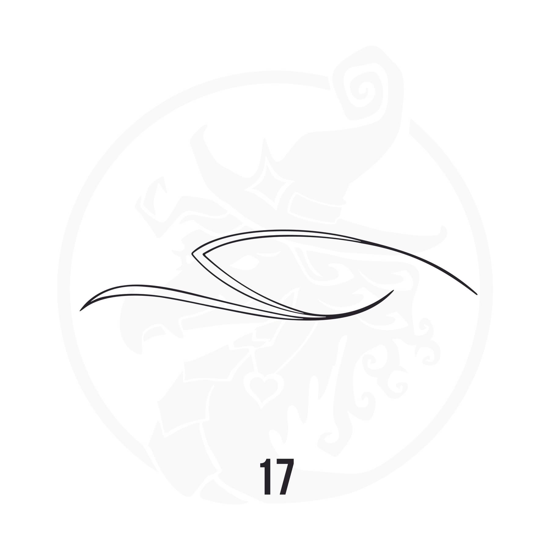 Pinstripe Vinyl Decal Series 112 Style 17, premium high-quality die-cut vinyl decal design #1 for cars, trucks, motorcycles, laptops, and more, sticker