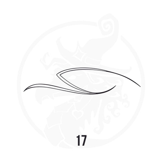 Pinstripe Vinyl Decal Series 112 Style 17, premium high-quality die-cut vinyl decal design #1 for cars, trucks, motorcycles, laptops, and more, sticker