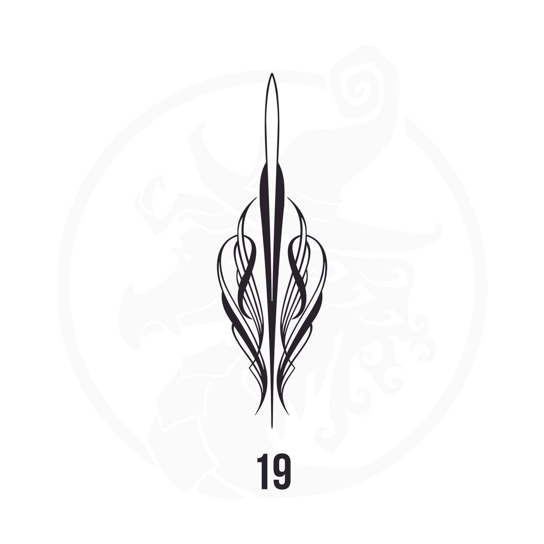 Pinstripe Vinyl Decal Series 112 Style 19, premium high-quality die-cut vinyl decal design #1 for cars, trucks, motorcycles, laptops, and more, sticker