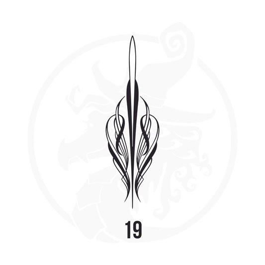 Pinstripe Vinyl Decal Series 112 Style 19, premium high-quality die-cut vinyl decal design #1 for cars, trucks, motorcycles, laptops, and more, sticker
