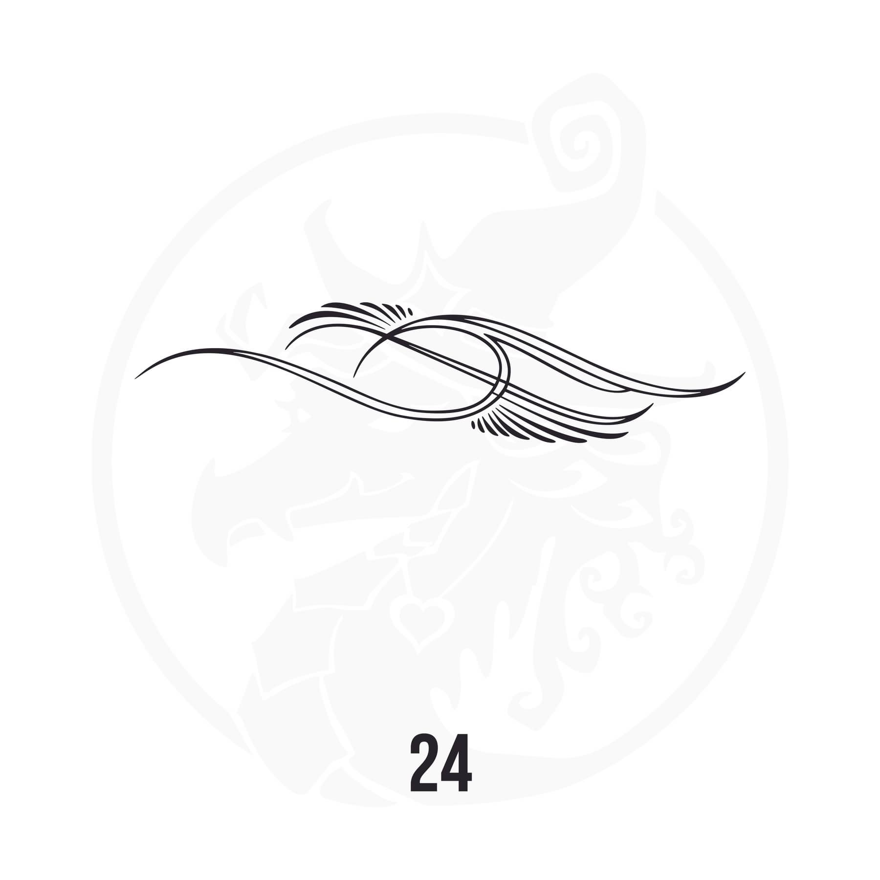 Pinstripe Vinyl Decal Series 112 Style 24, premium high-quality die-cut vinyl decal design #1 for cars, trucks, motorcycles, laptops, and more, sticker