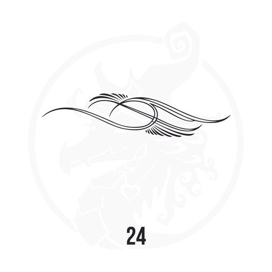 Pinstripe Vinyl Decal Series 112 Style 24, premium high-quality die-cut vinyl decal design #1 for cars, trucks, motorcycles, laptops, and more, sticker
