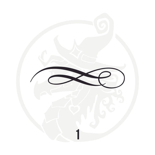 Pinstripe Vinyl Decal Series 113 Style 01, premium high-quality die-cut vinyl decal design #1 for cars, trucks, motorcycles, laptops, and more, sticker