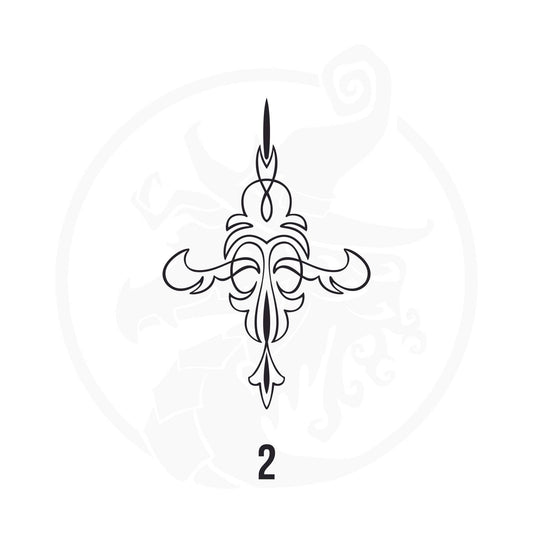 Pinstripe Vinyl Decal Series 113 Style 02, premium high-quality die-cut vinyl decal design #1 for cars, trucks, motorcycles, laptops, and more, sticker
