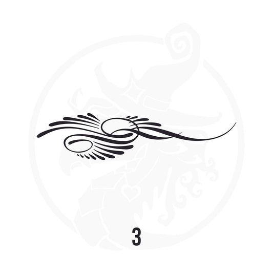 Pinstripe Vinyl Decal Series 113 Style 03, premium high-quality die-cut vinyl decal design #1 for cars, trucks, motorcycles, laptops, and more, sticker