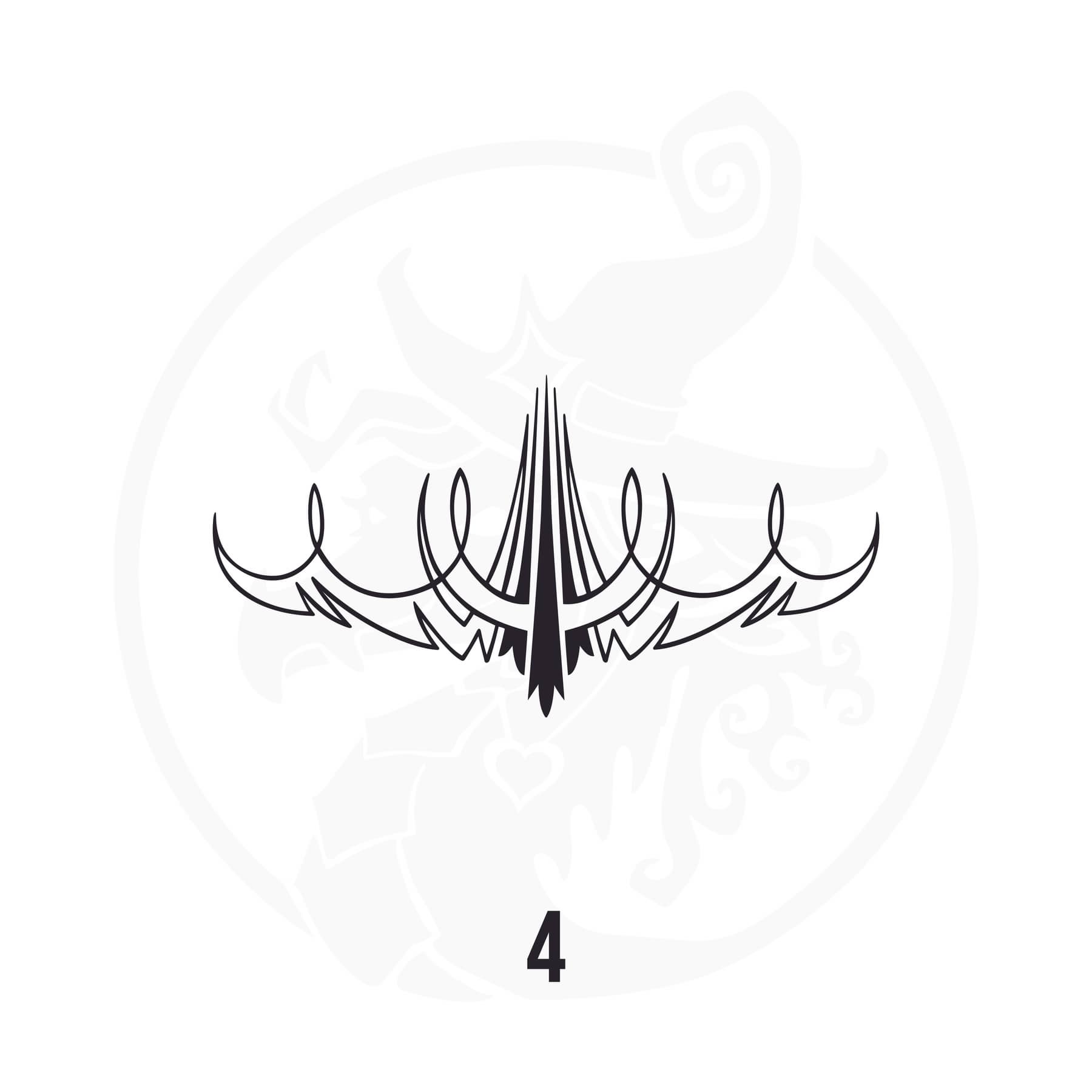 Pinstripe Vinyl Decal Series 113 Style 04, premium high-quality die-cut vinyl decal design #1 for cars, trucks, motorcycles, laptops, and more, sticker