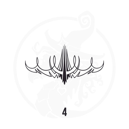 Pinstripe Vinyl Decal Series 113 Style 04, premium high-quality die-cut vinyl decal design #1 for cars, trucks, motorcycles, laptops, and more, sticker