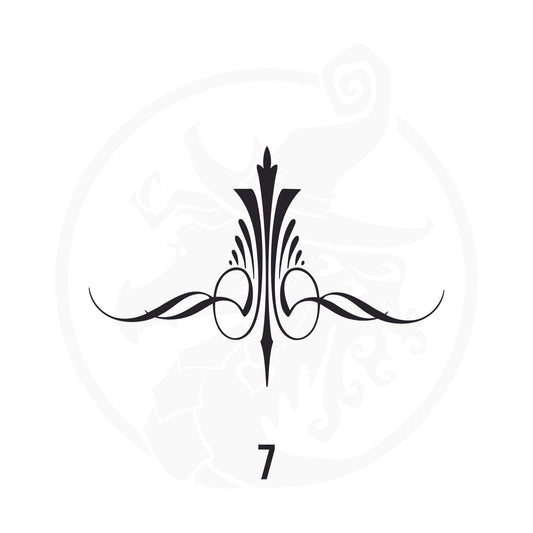 Pinstripe Vinyl Decal Series 113 Style 07, premium high-quality die-cut vinyl decal design #1 for cars, trucks, motorcycles, laptops, and more, sticker