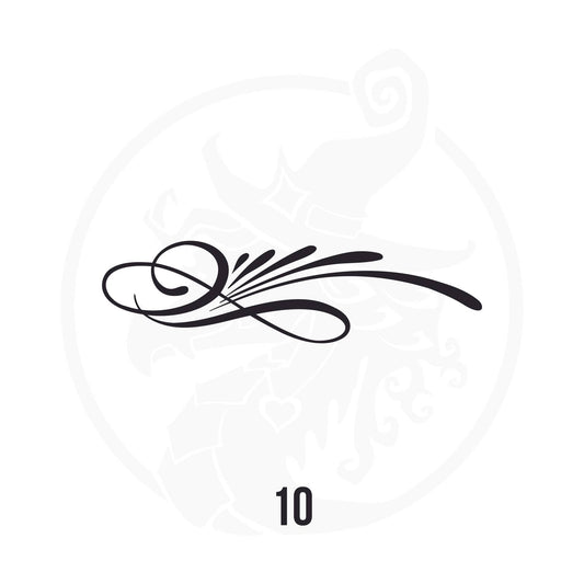 Pinstripe Vinyl Decal Series 113 Style 10, premium high-quality die-cut vinyl decal design #1 for cars, trucks, motorcycles, laptops, and more, sticker