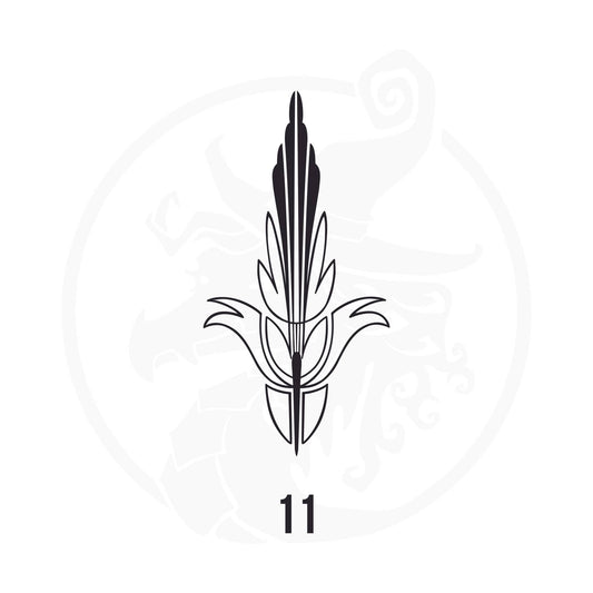 Pinstripe Vinyl Decal Series 113 Style 11, premium high-quality die-cut vinyl decal design #1 for cars, trucks, motorcycles, laptops, and more, sticker