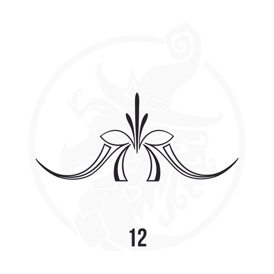 Pinstripe Vinyl Decal Series 113 Style 12, premium high-quality die-cut vinyl decal design #1 for cars, trucks, motorcycles, laptops, and more, sticker