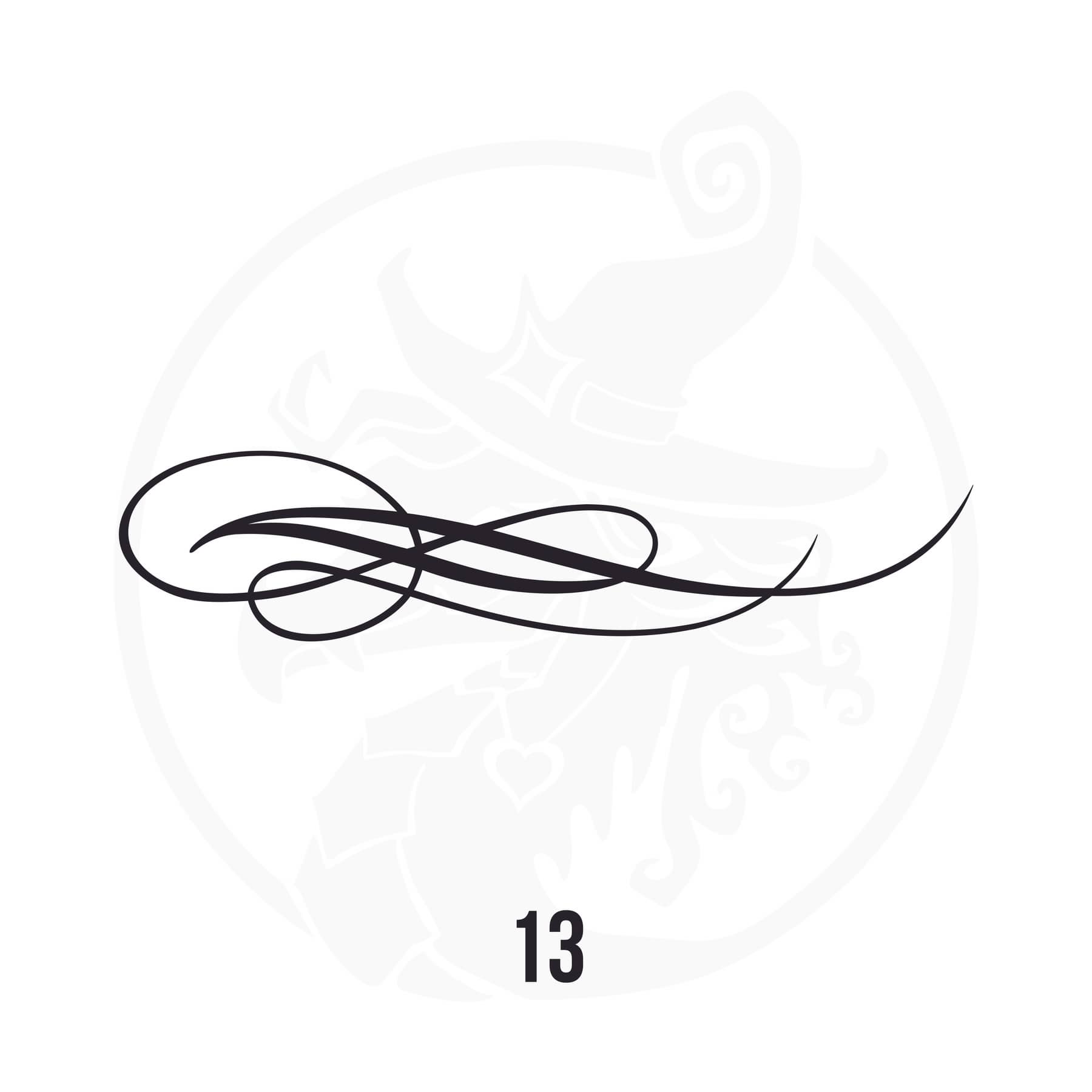 Pinstripe Vinyl Decal Series 113 Style 13, premium high-quality die-cut vinyl decal design #1 for cars, trucks, motorcycles, laptops, and more, sticker