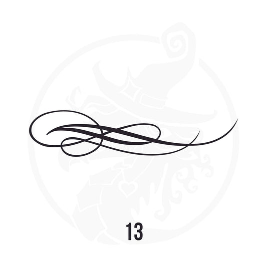Pinstripe Vinyl Decal Series 113 Style 13, premium high-quality die-cut vinyl decal design #1 for cars, trucks, motorcycles, laptops, and more, sticker
