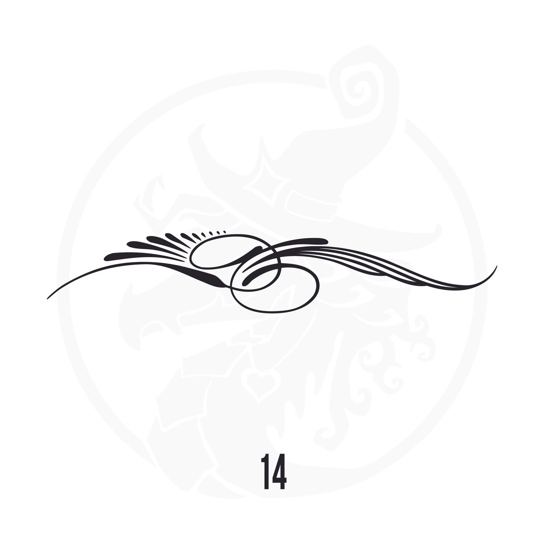 Pinstripe Vinyl Decal Series 113 Style 14, premium high-quality die-cut vinyl decal design #1 for cars, trucks, motorcycles, laptops, and more, sticker