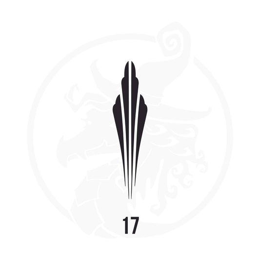 Pinstripe Vinyl Decal Series 113 Style 17, premium high-quality die-cut vinyl decal design #1 for cars, trucks, motorcycles, laptops, and more, sticker