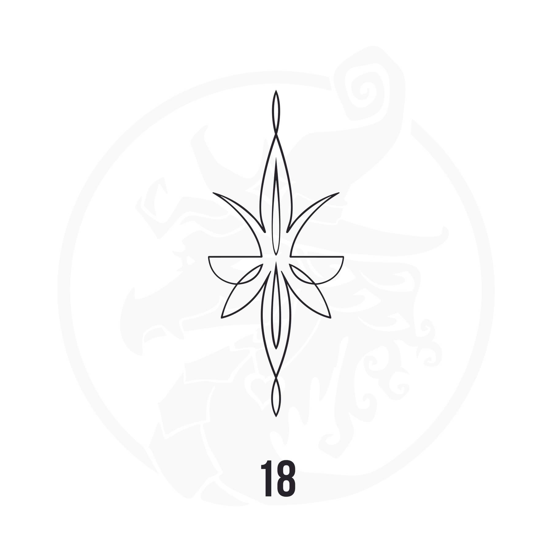 Pinstripe Vinyl Decal Series 113 Style 18, premium high-quality die-cut vinyl decal design #1 for cars, trucks, motorcycles, laptops, and more, sticker