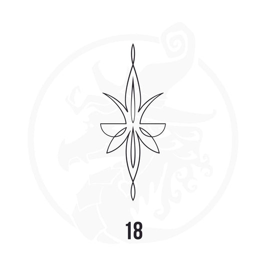 Pinstripe Vinyl Decal Series 113 Style 18, premium high-quality die-cut vinyl decal design #1 for cars, trucks, motorcycles, laptops, and more, sticker