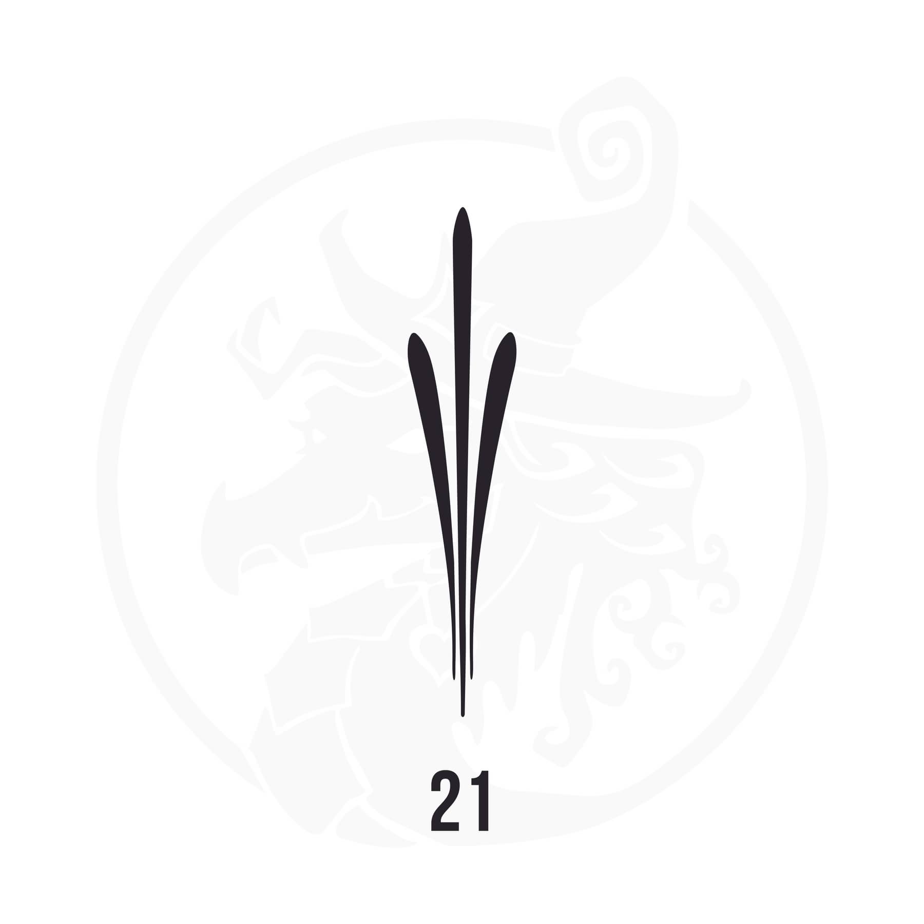 Pinstripe Vinyl Decal Series 113 Style 21, premium high-quality die-cut vinyl decal design #1 for cars, trucks, motorcycles, laptops, and more, sticker