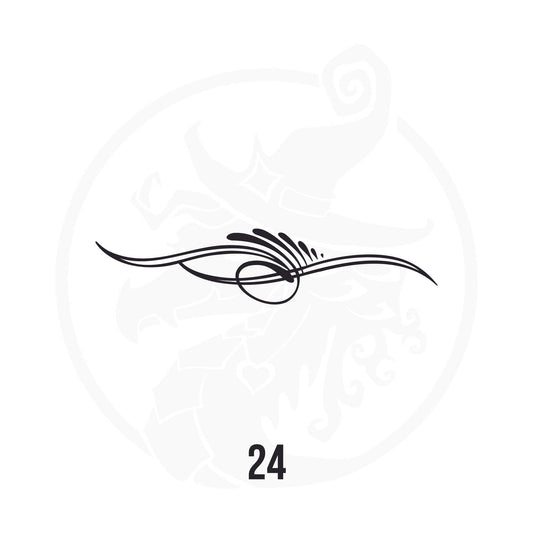 Pinstripe Vinyl Decal Series 113 Style 24, premium high-quality die-cut vinyl decal design #1 for cars, trucks, motorcycles, laptops, and more, sticker