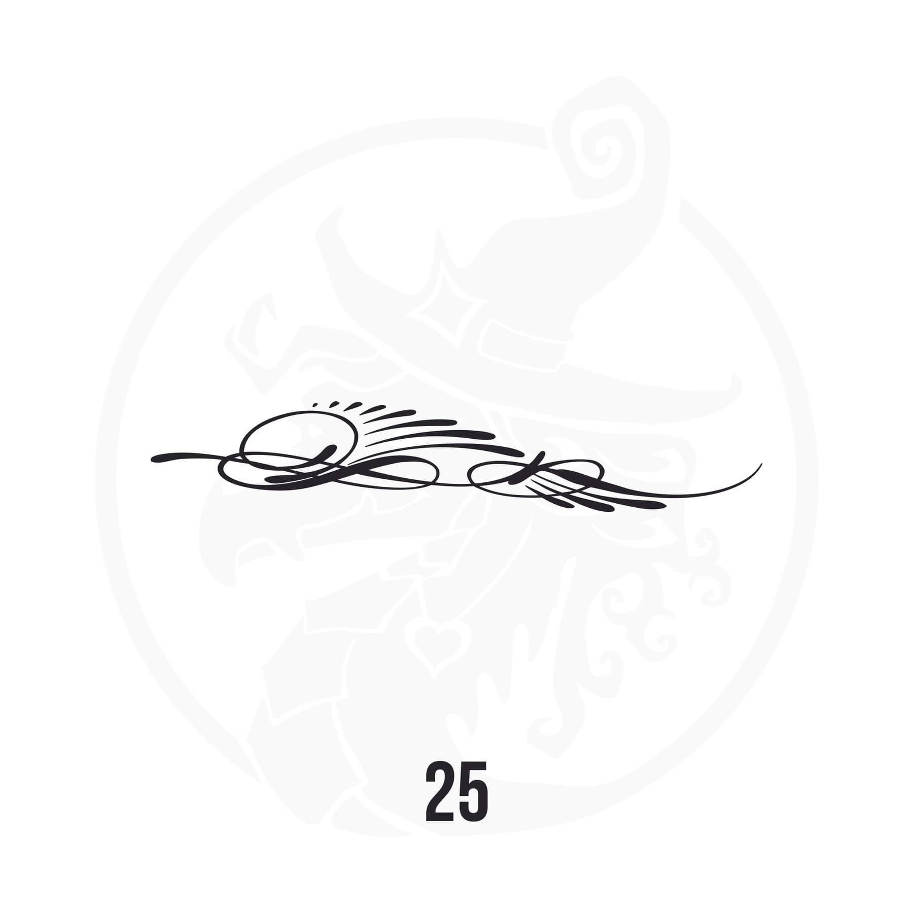 Pinstripe Vinyl Decal Series 113 Style 25, premium high-quality die-cut vinyl decal design #1 for cars, trucks, motorcycles, laptops, and more, sticker