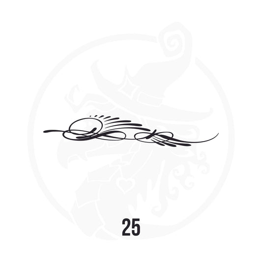 Pinstripe Vinyl Decal Series 113 Style 25, premium high-quality die-cut vinyl decal design #1 for cars, trucks, motorcycles, laptops, and more, sticker