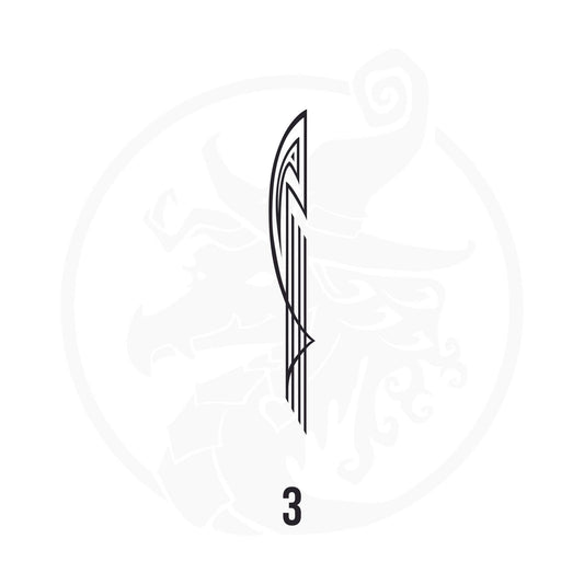 Pinstripe Vinyl Decal Series 114 Style 03, premium high-quality die-cut vinyl decal design #1 for cars, trucks, motorcycles, laptops, and more, sticker
