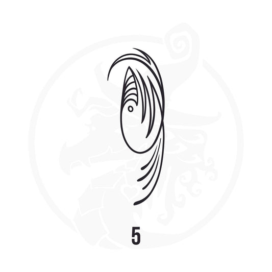 Pinstripe Vinyl Decal Series 114 Style 05, premium high-quality die-cut vinyl decal design #1 for cars, trucks, motorcycles, laptops, and more, sticker
