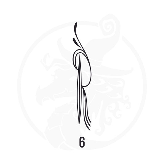 Pinstripe Vinyl Decal Series 114 Style 06, premium high-quality die-cut vinyl decal design #1 for cars, trucks, motorcycles, laptops, and more, sticker