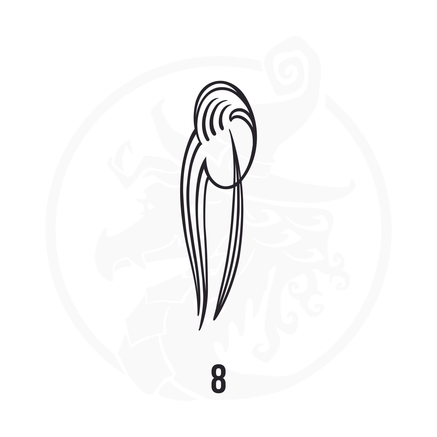 Pinstripe Vinyl Decal Series 114 Style 08, premium high-quality die-cut vinyl decal design #1 for cars, trucks, motorcycles, laptops, and more, sticker