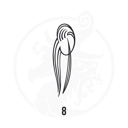 Pinstripe Vinyl Decal Series 114 Style 08, premium high-quality die-cut vinyl decal design #1 for cars, trucks, motorcycles, laptops, and more, sticker