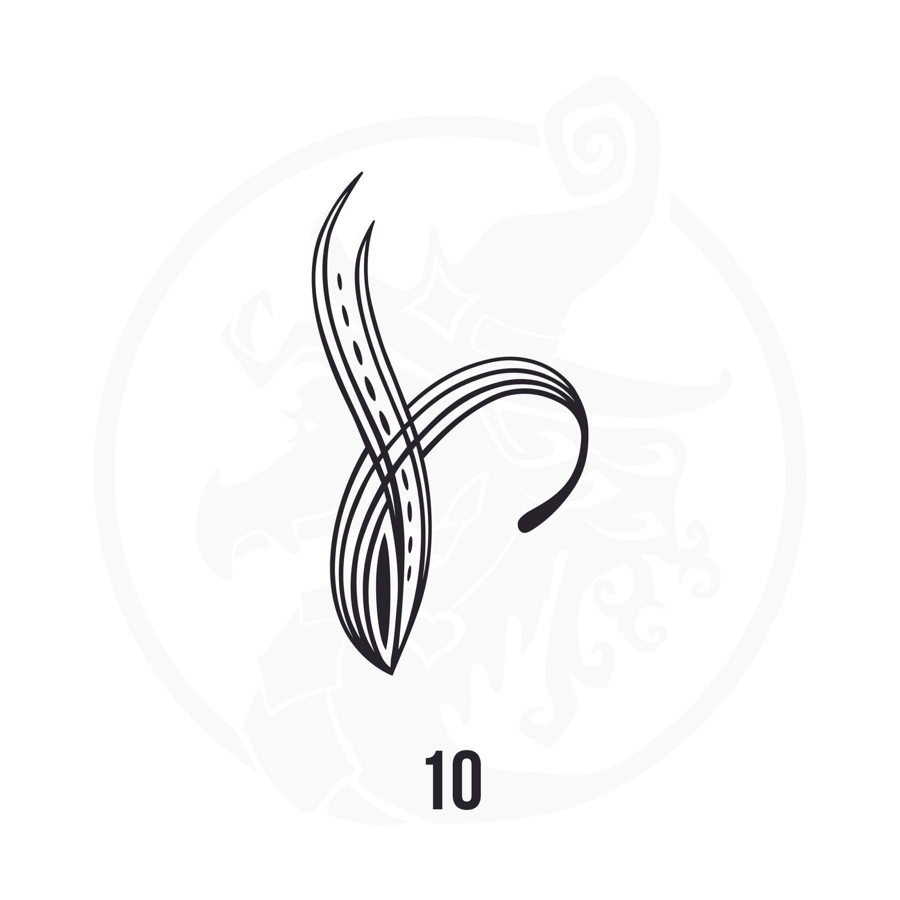 Pinstripe Vinyl Decal Series 114 Style 10, premium high-quality die-cut vinyl decal design #1 for cars, trucks, motorcycles, laptops, and more, sticker