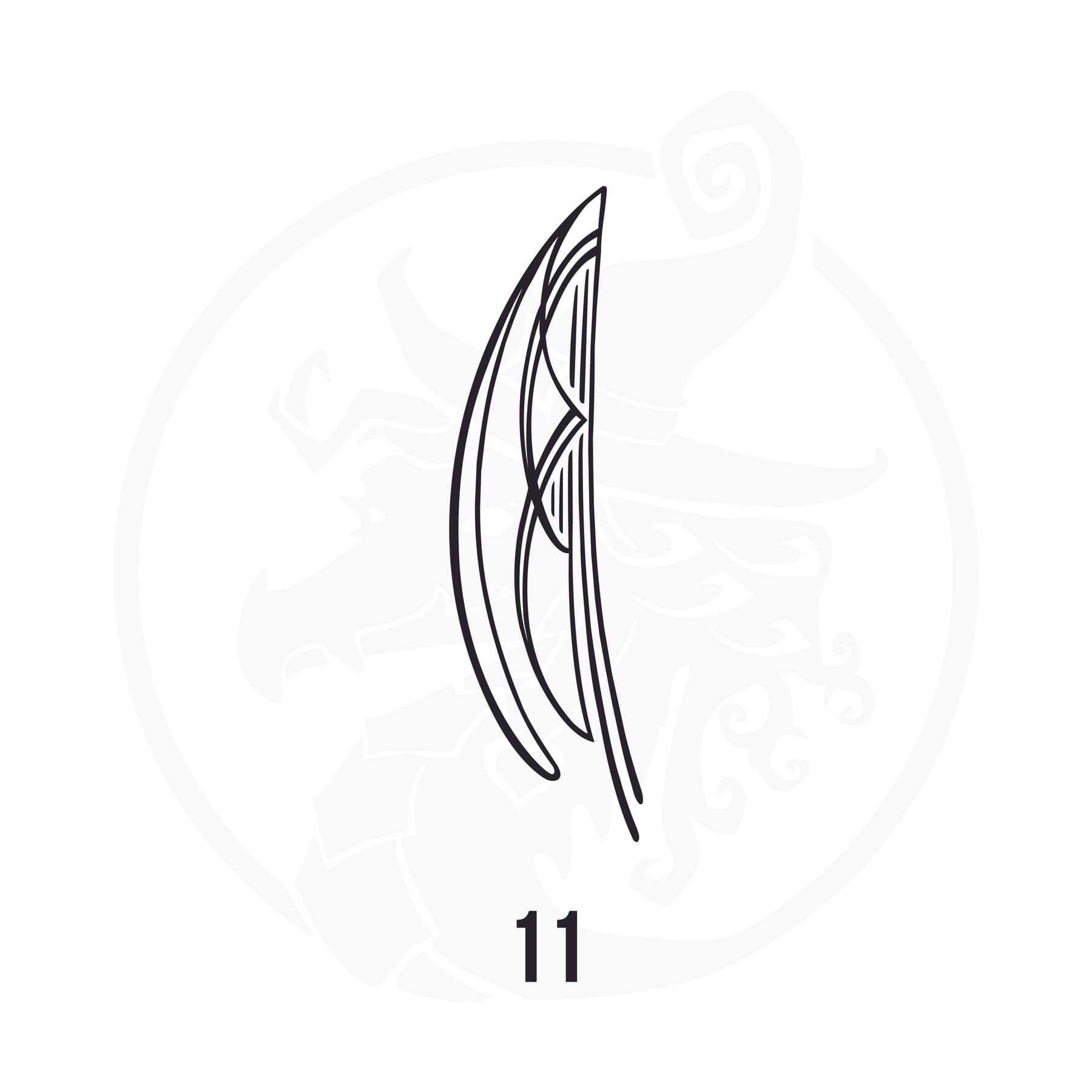 Pinstripe Vinyl Decal Series 114 Style 11, premium high-quality die-cut vinyl decal design #1 for cars, trucks, motorcycles, laptops, and more, sticker